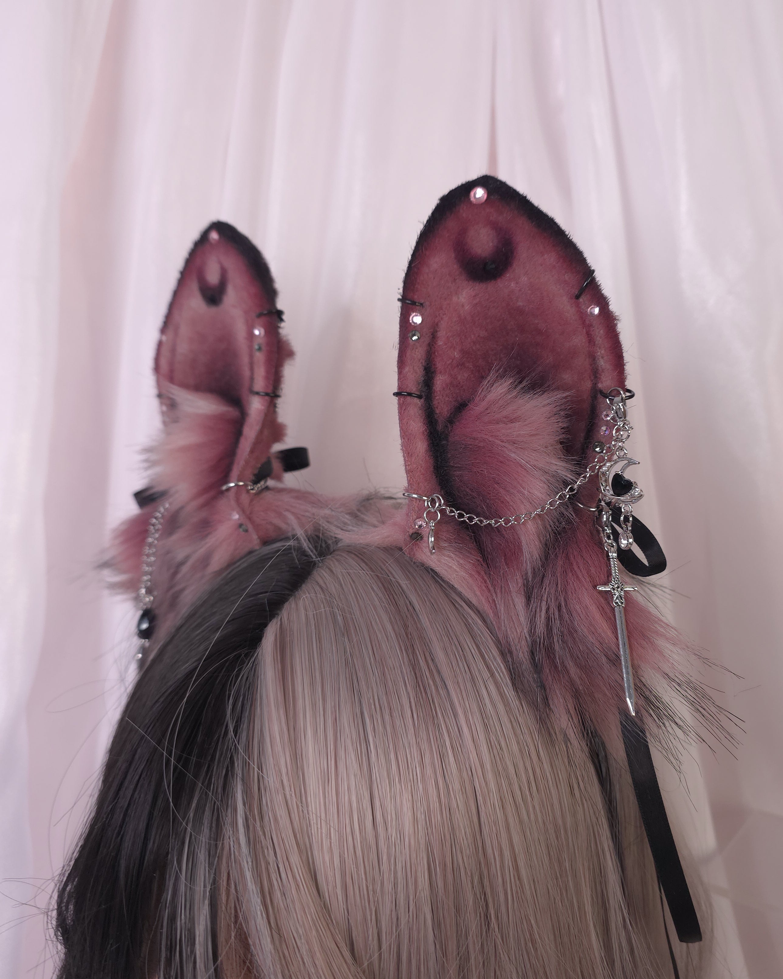Luna Corset Dusty Rose Bunny Set