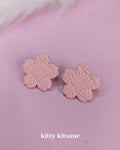 Pink Shell Sakura Earrings
