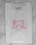 Neko Tee - White / Pink