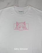 Neko Tee - White / Pink