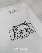 Neko Tee - White / Black