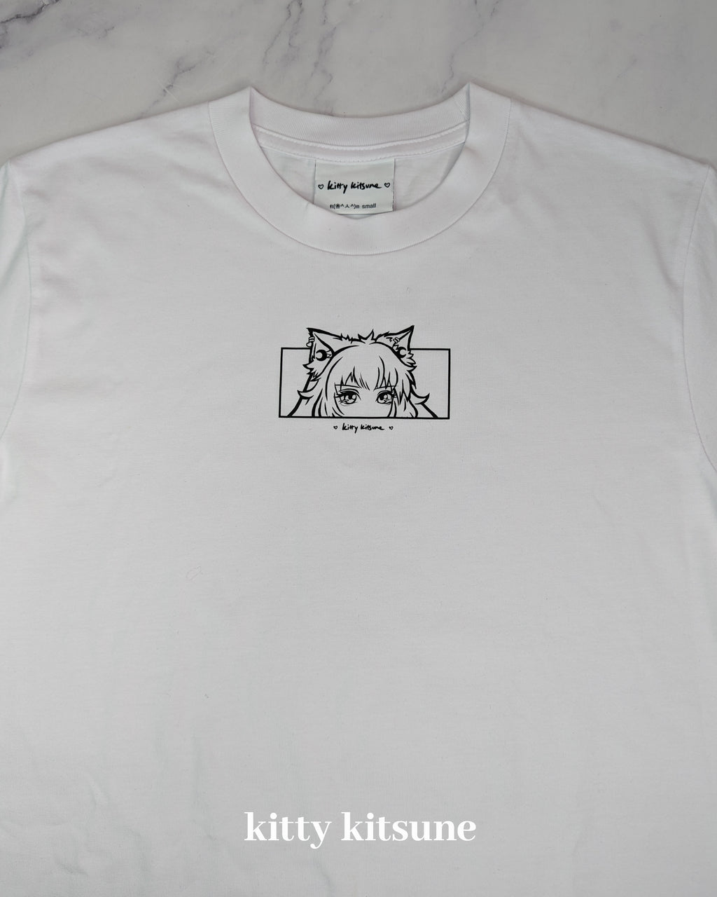 Neko Tee - White / Black