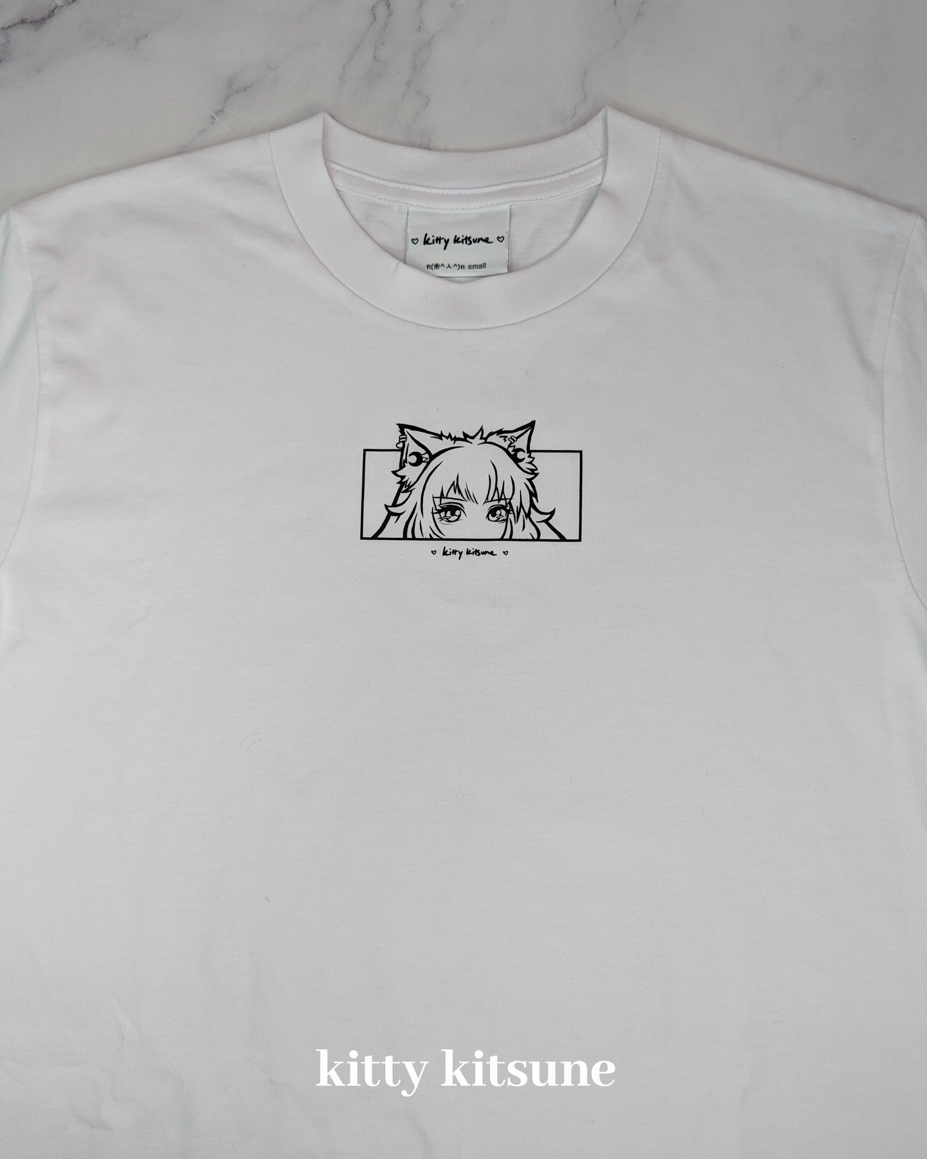Neko Tee - White / Black