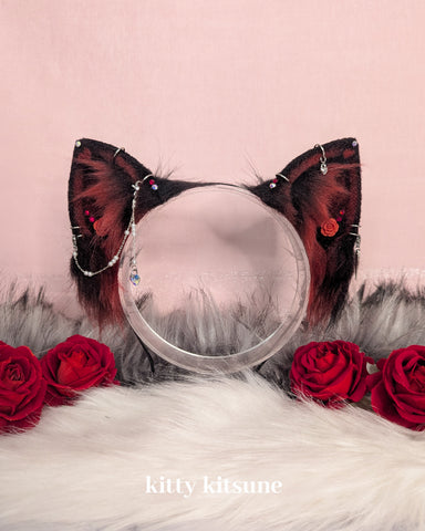 Dark Eternal Rose Kitty Ears