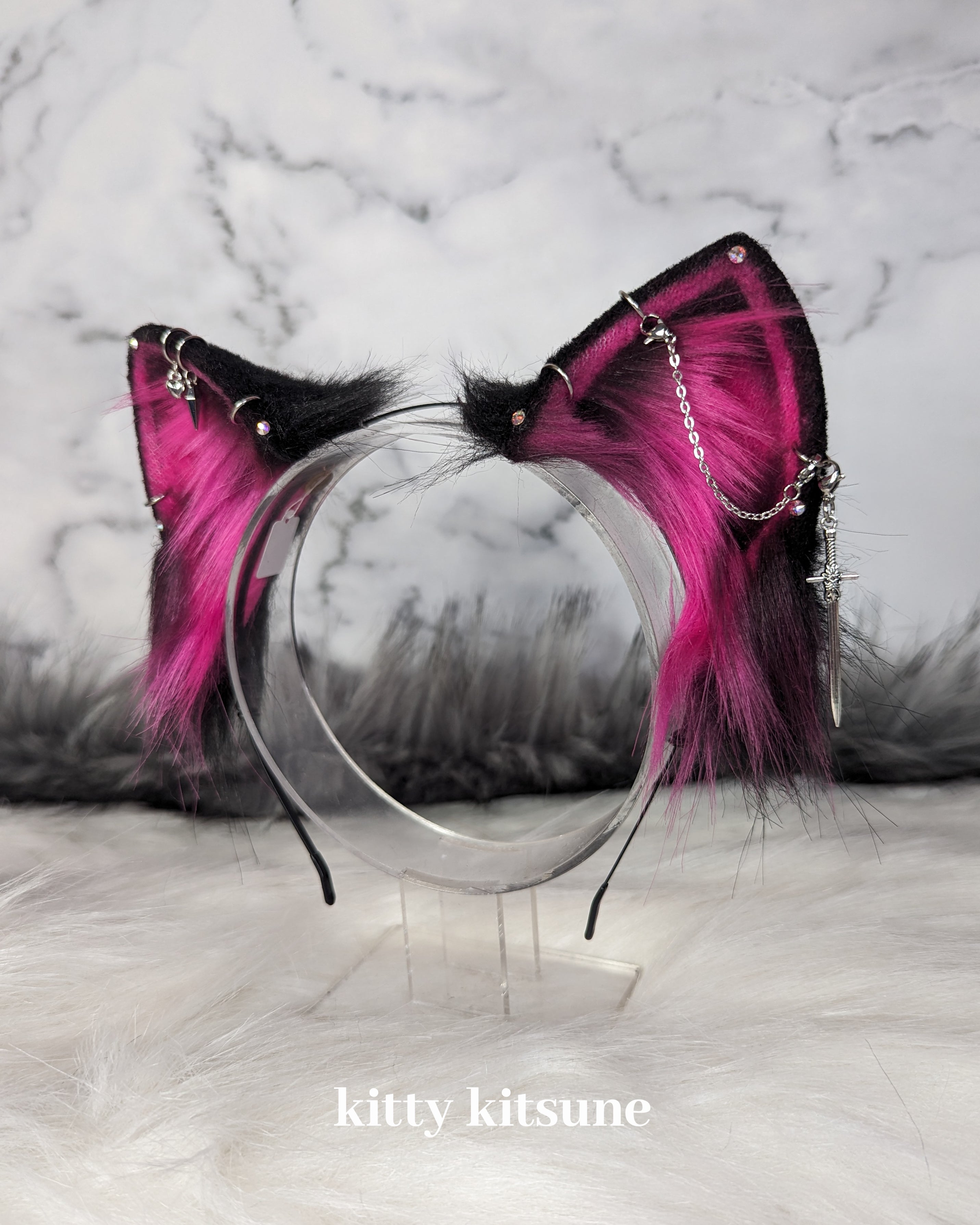 Magenta Doll Chain Kitty