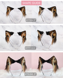 Black Tipped Shrine Kitsune Ears (MTO)