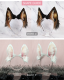 White & Accent Coloured Ears (MTO)