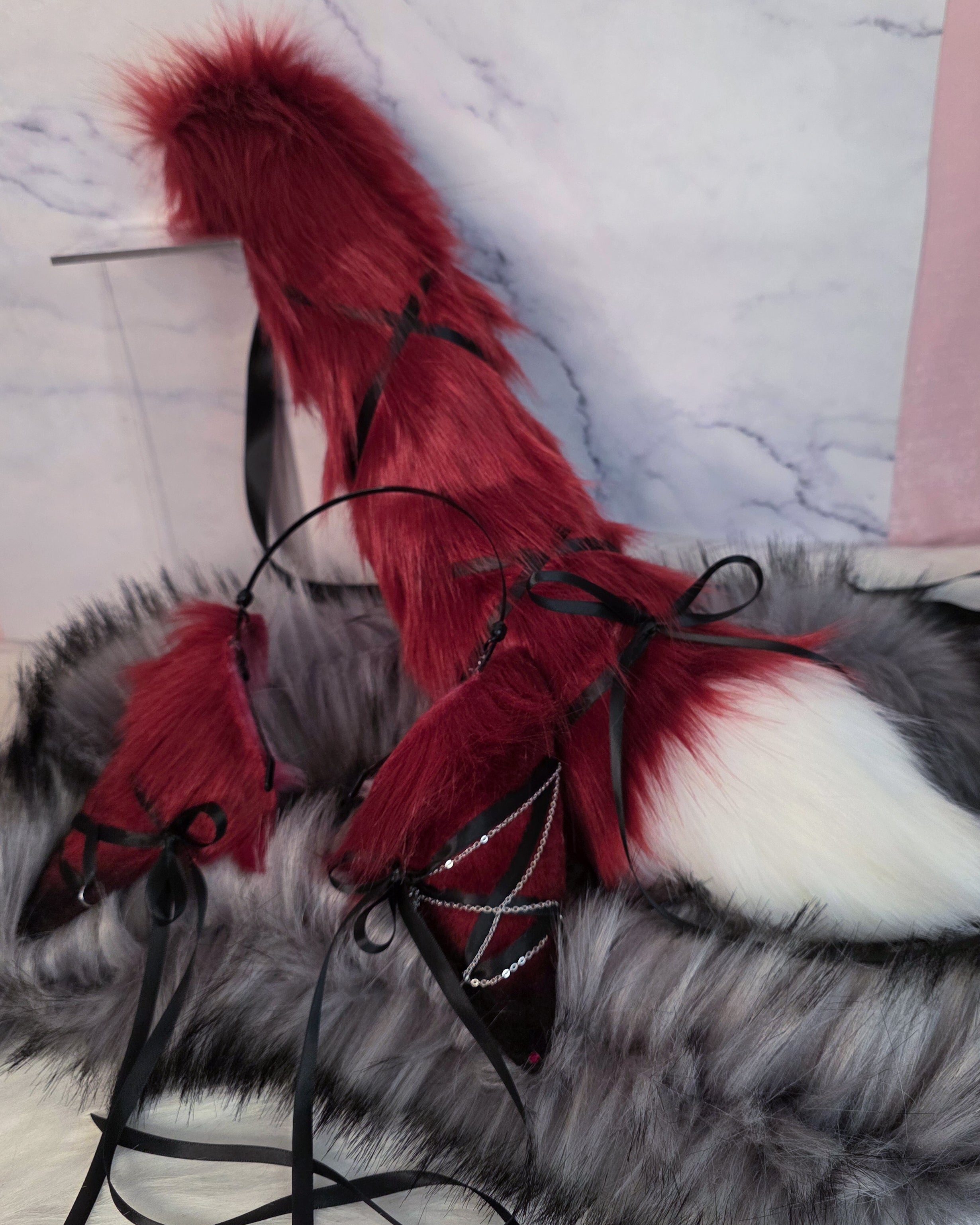 Valentines Corset Kitsune Set