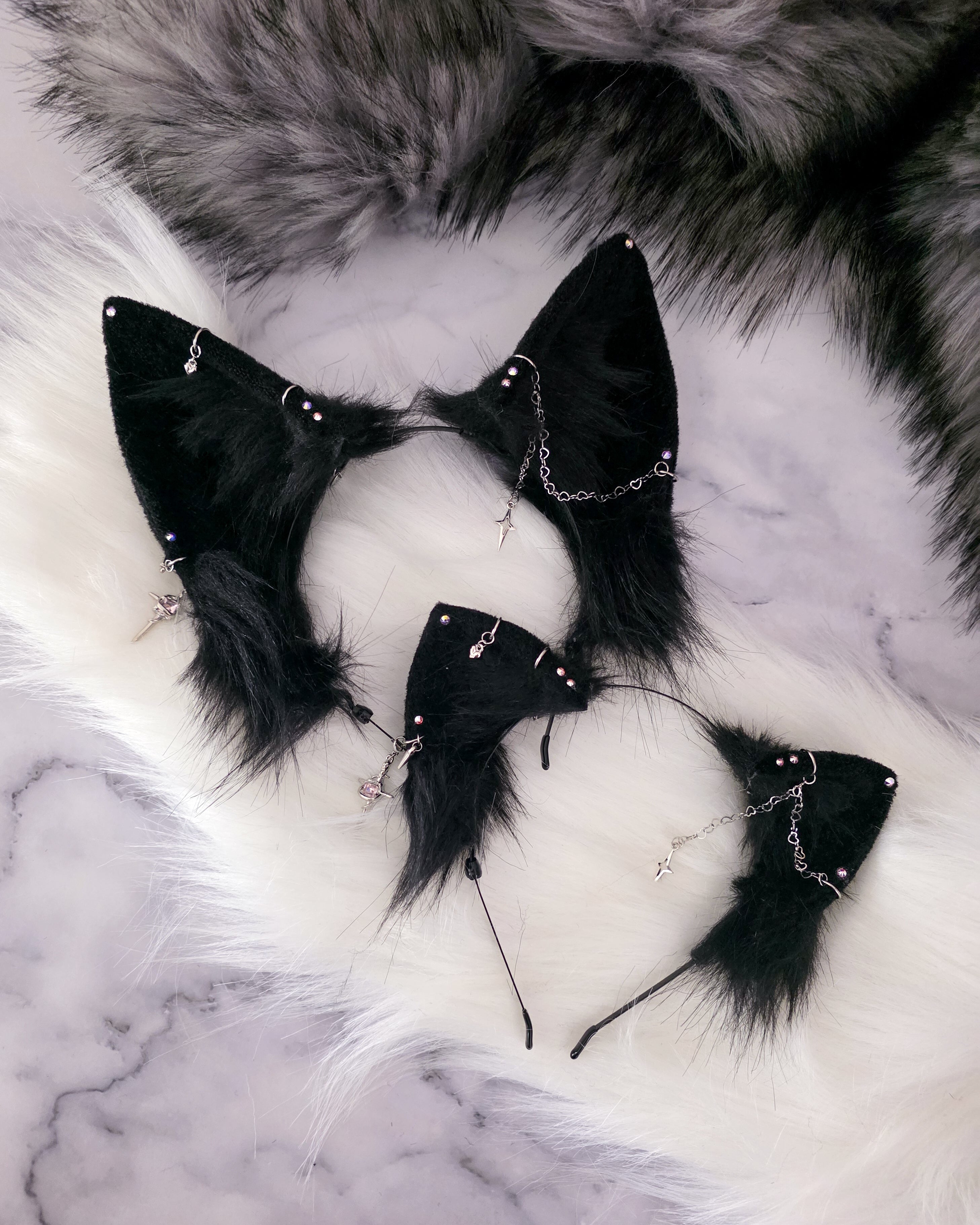 Kuro Sparkle Ears & Bows Set (Preorder)