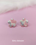 Mini Marble Sakura Earrings