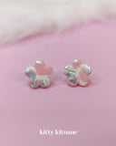 Mini Marble Sakura Earrings