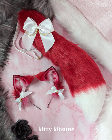 Valentines White Fox Set